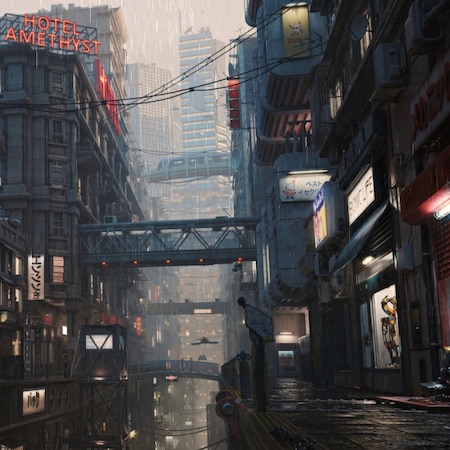 CyberPunk Rain Wallpaper