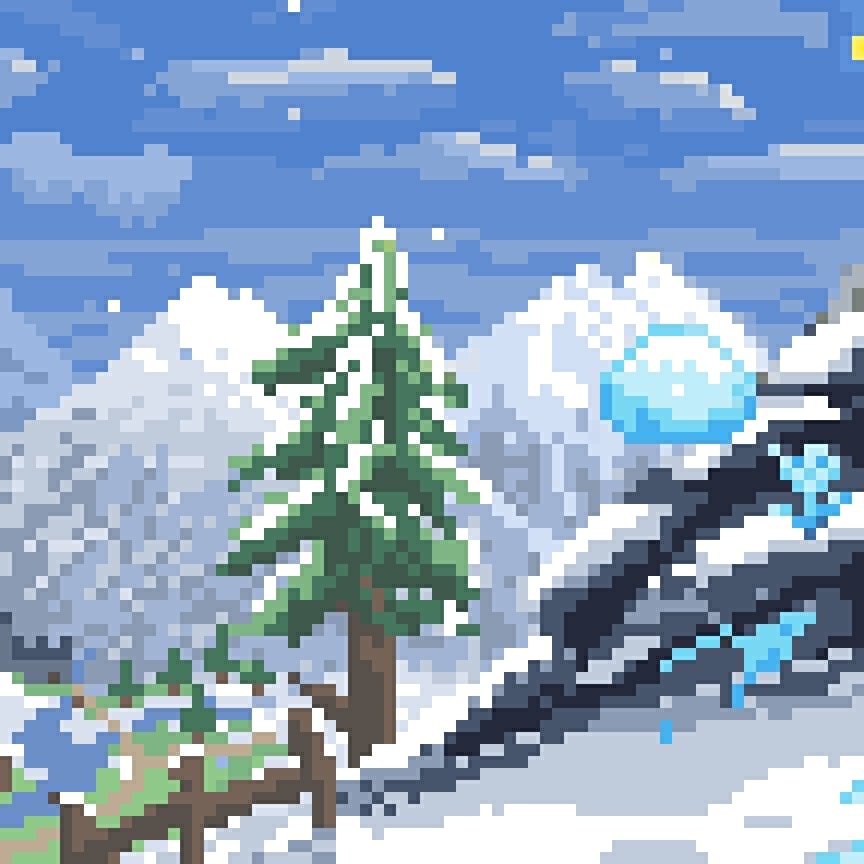 Terraria Snow Biome : Pixel Art
