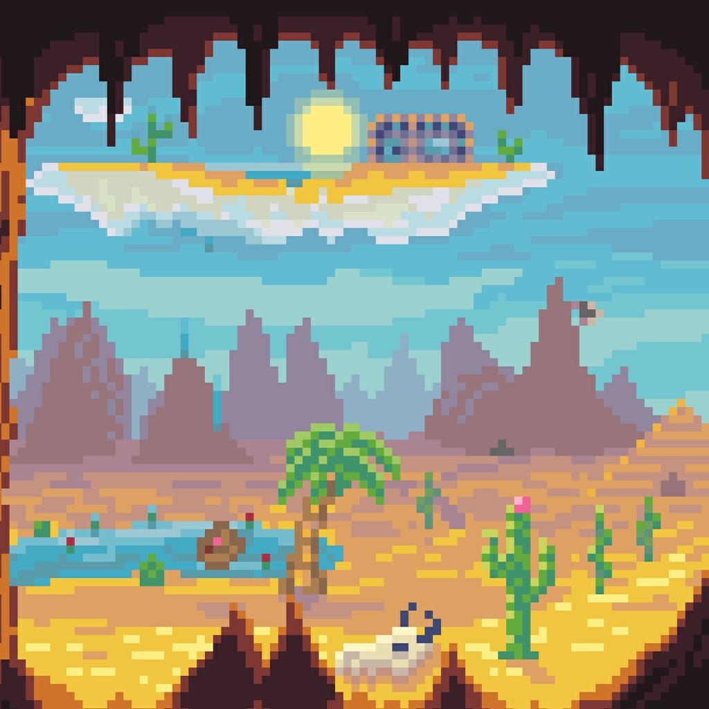 Terraria Desert : Pixel Art