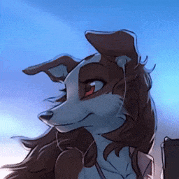 Windswept Collie - Animated Furry Wallpaper