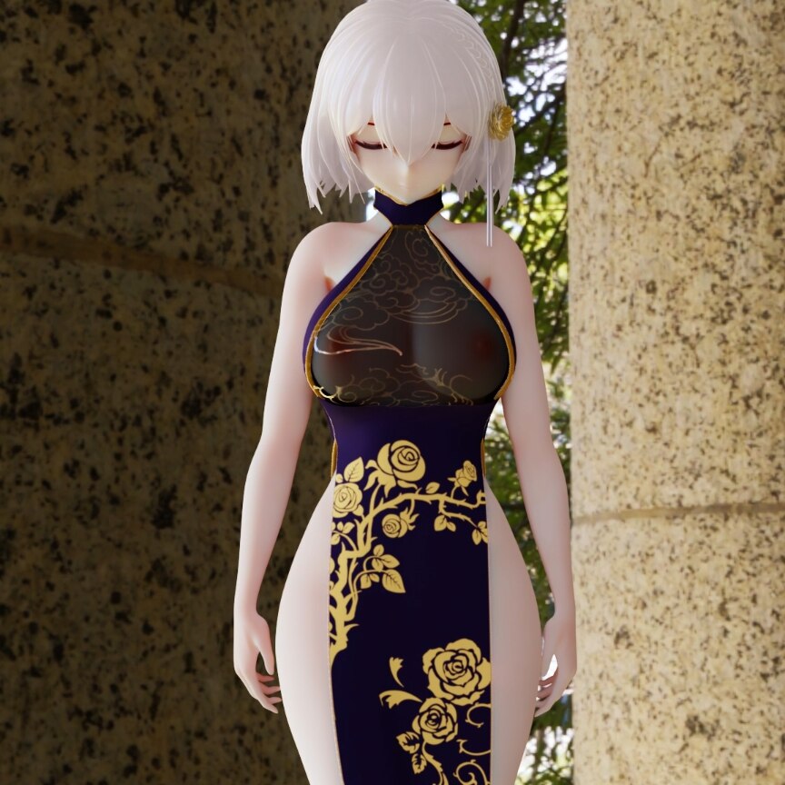 mmd旗袍大兔兔天狼星