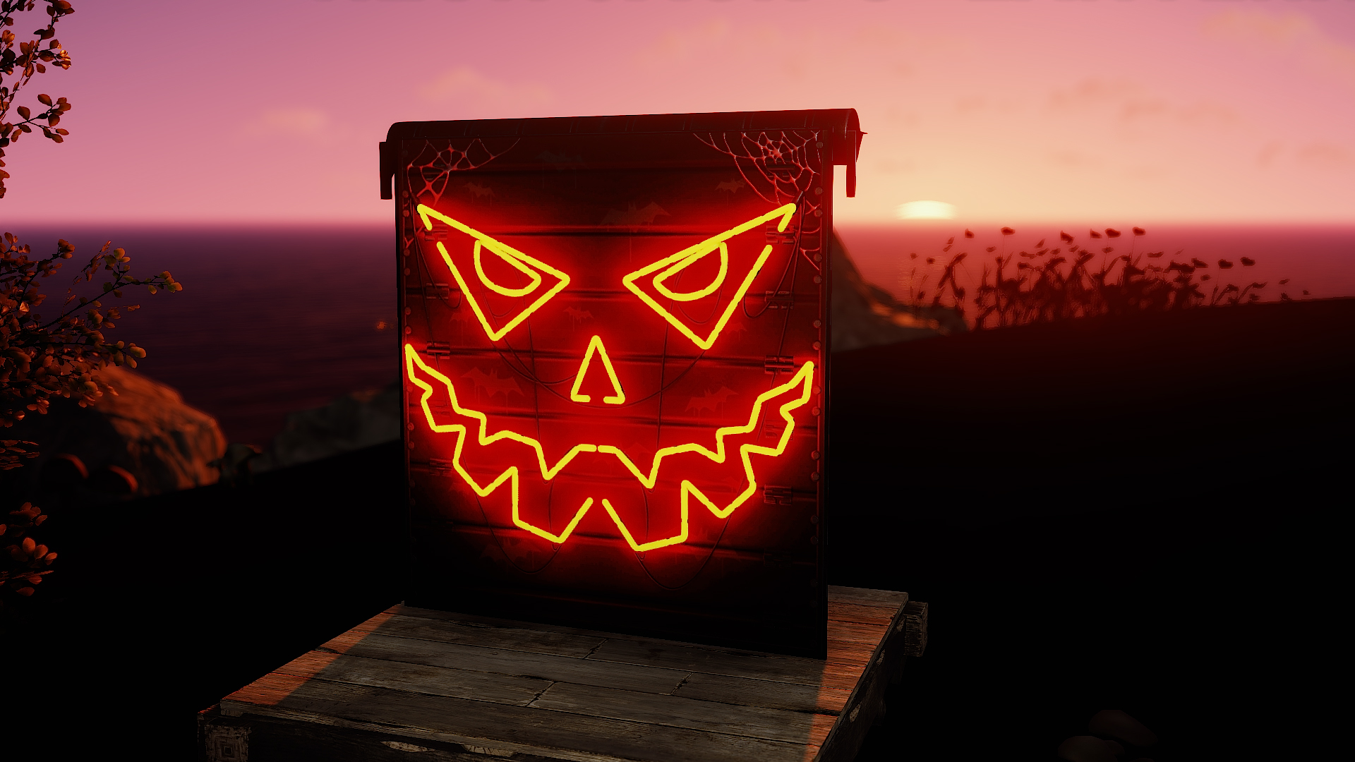 Neon Pumpkin Garage Door thumbnail 9