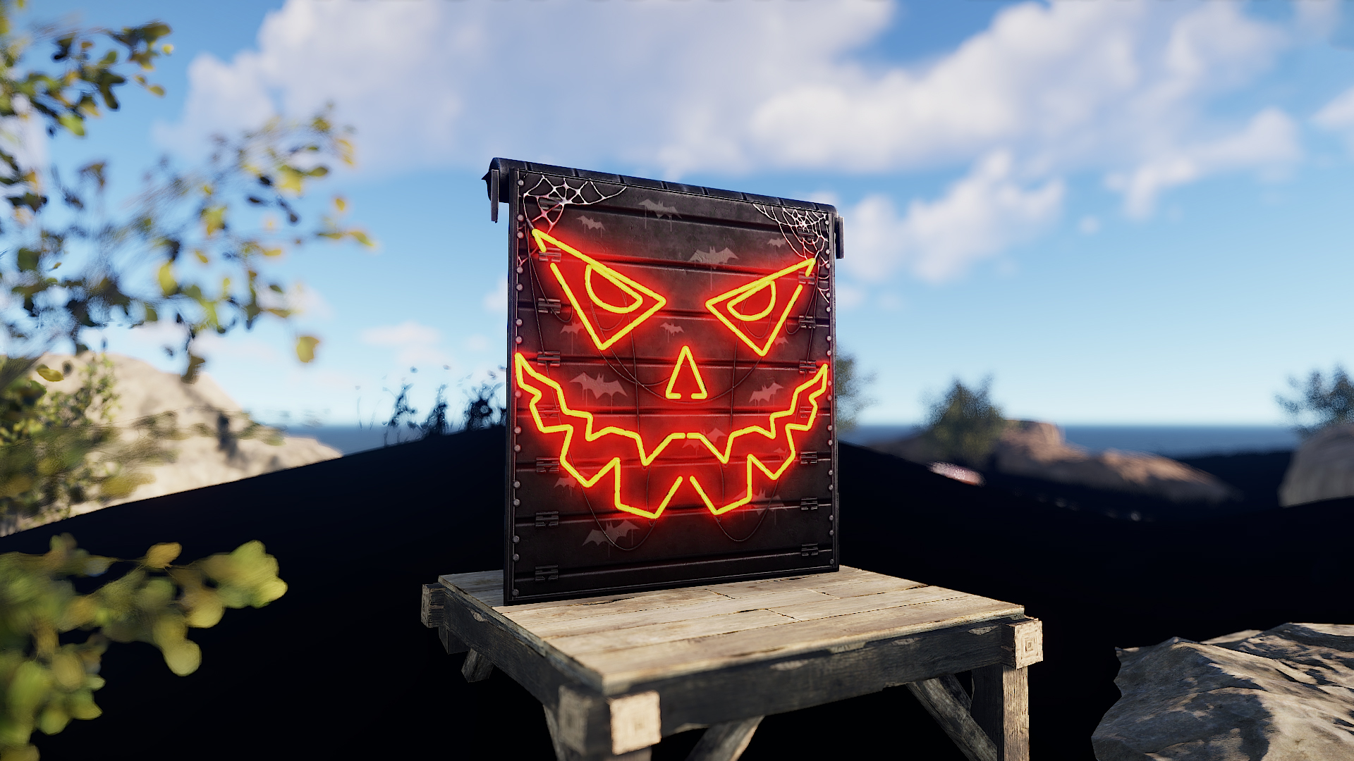 Neon Pumpkin Garage Door thumbnail 10