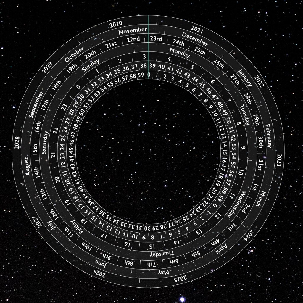 Space Concentrichron - Clock