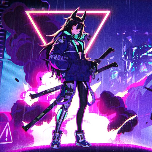 Cyberpunk Anime Girl Animated Wallpaper 