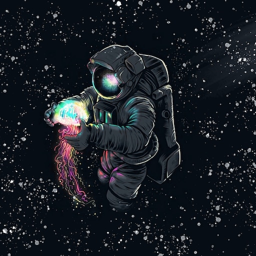 Steam Workshop::Astronaut and Jellyfish(Music) [Audio Responsive]