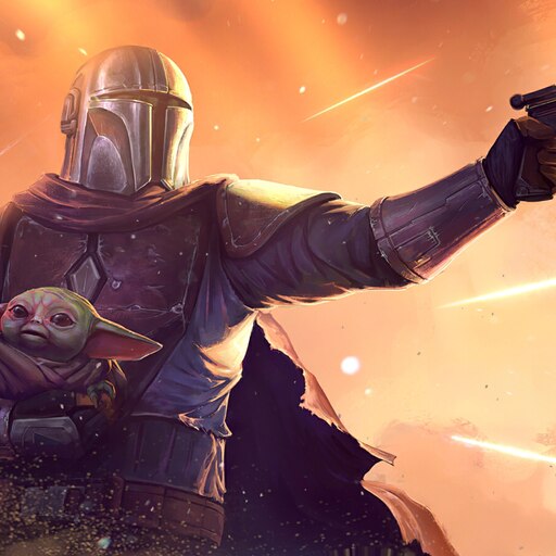 Мастерская Steam::The Mandalorian and Baby Yoda.