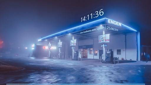 Заправка ночью фото Заправка ночью фото