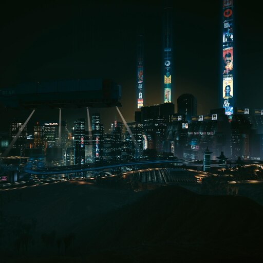 Steam Workshop::Cyberpunk 2077 - Downtown View Live Wallpaper 4K 60fps