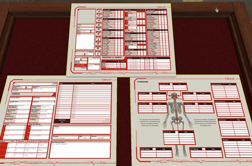 Steam Workshop::Cyberpunk RED Character Sheets
