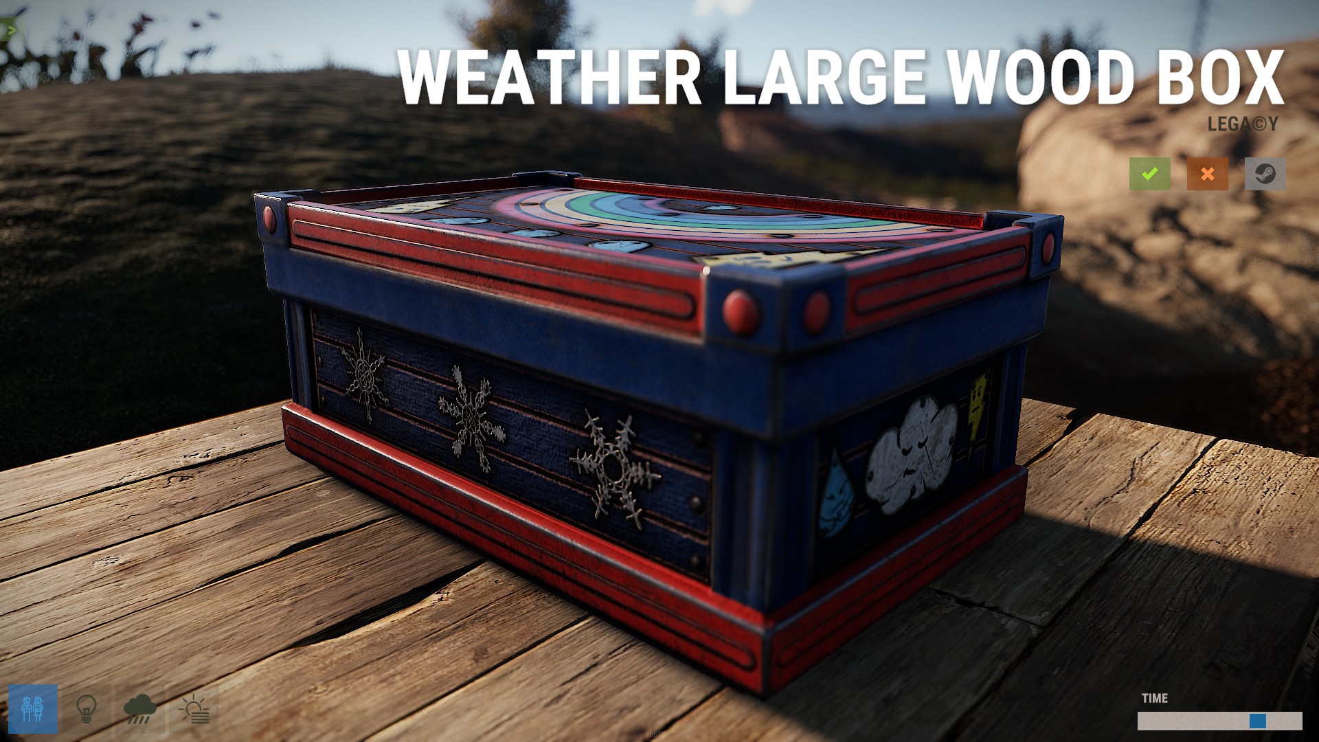 Weather Large Wood Box thumbnail 3