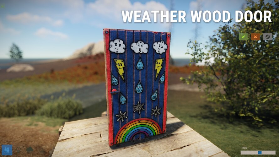Weather Wood Door - image 1