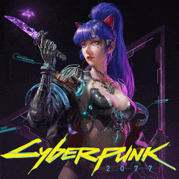 Cyberpunk 2077 Girl - Animated Wallpaper 1440p