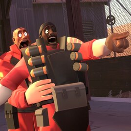 Steam Workshop::Demoman and Soldier scared of ___ (Dupe version)