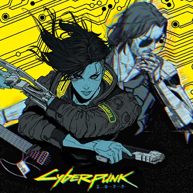 Cyberpunk 2077-Chippin' In-Johnny-Silverhand-V