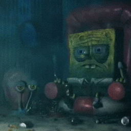 Download Sad Spongebob Working Wallpaper
