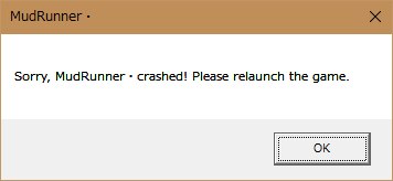 Roblox has crashed please perform. Ошибка загрузки MUDRUNNER. Could not load config MUDRUNNER что делать.