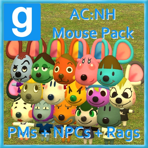 Steam Workshop::Animal Crossing: New Horizons - Mouse PMs, NPCs, and  Ragdolls Pack