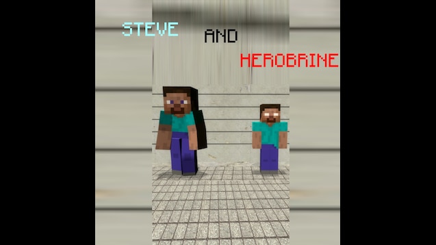 herobrine and steve friends