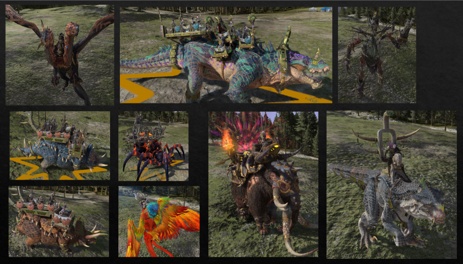 total war warhammer mounts