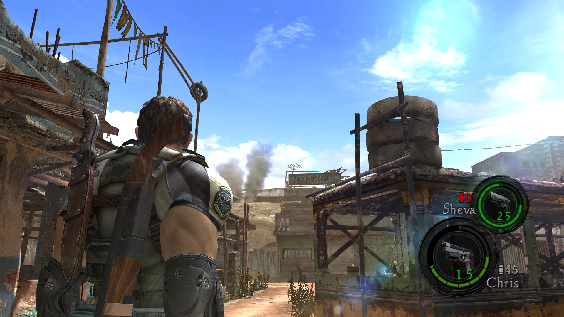 Resident Evil 5 Gameplay (PC) Gameplay Exagear Emulator (Windows) Android,  Wine 6.0 3.5.1 