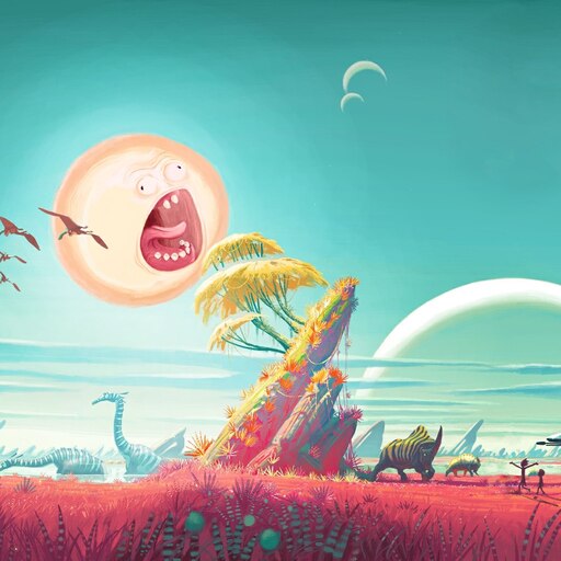 Steam Műhely::Rick and Morty Screaming Sun [Music Visualizer] .