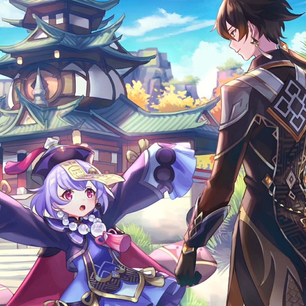 Qiqi & Zhongli ( Genshin Impact )