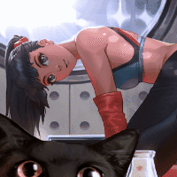 YogaCat Time - Digital Art