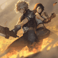 Cloud & Tifa Battle - Final Fantasy VII Remake