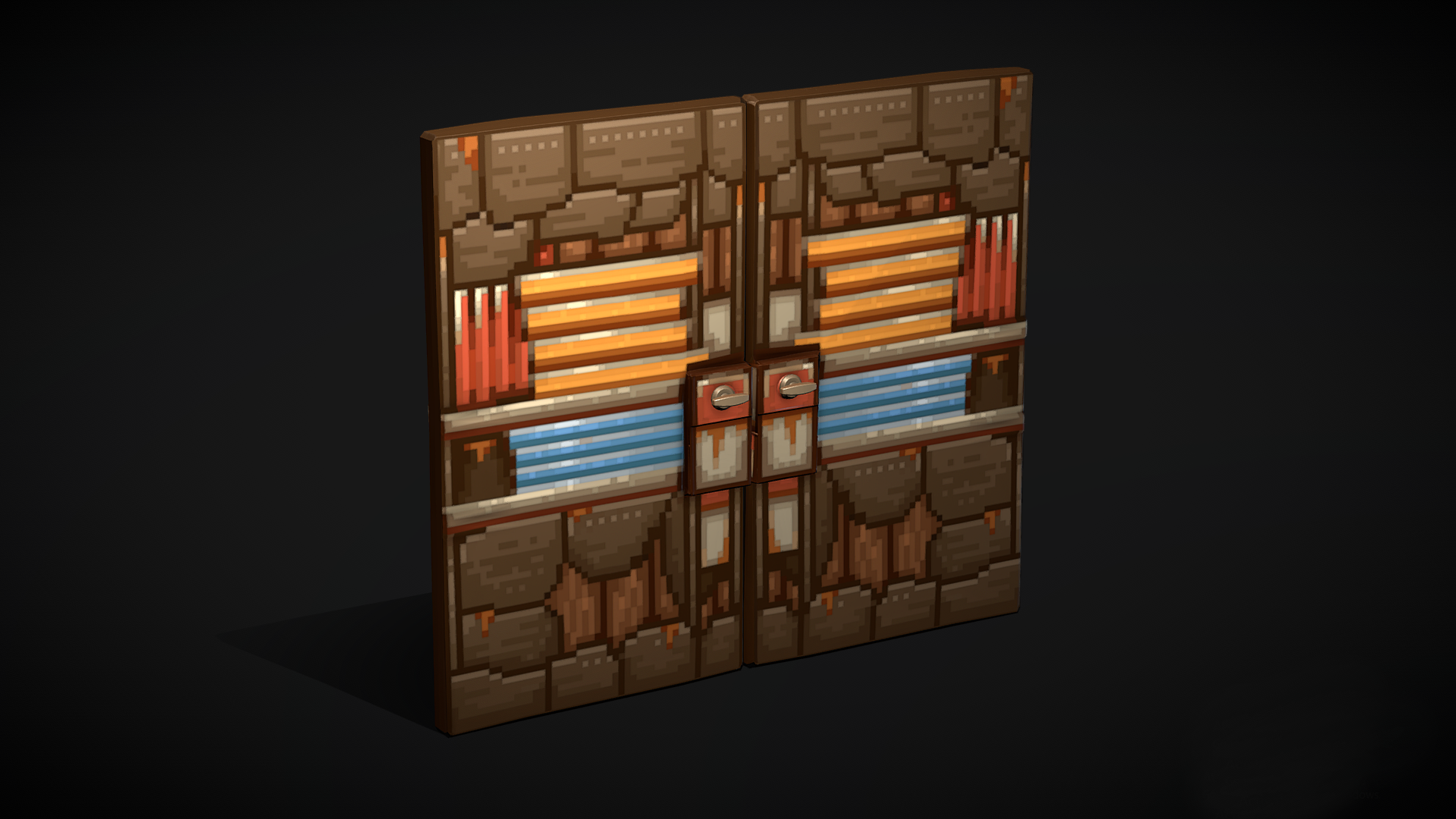 Pixel Metal Double Door screenshot 1