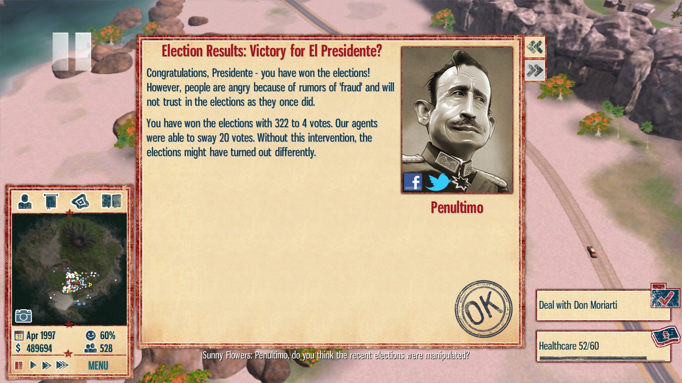 Steam 社区 截图 322 Election Fixing Viva For El Presidente