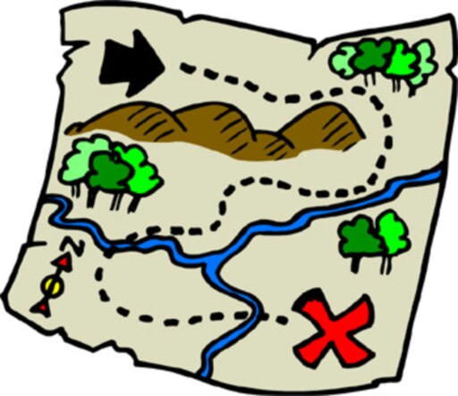 Карта нарисованная для детей