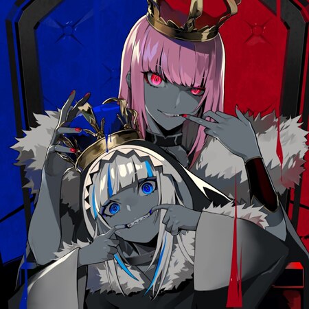 Gura and Calli King Animated