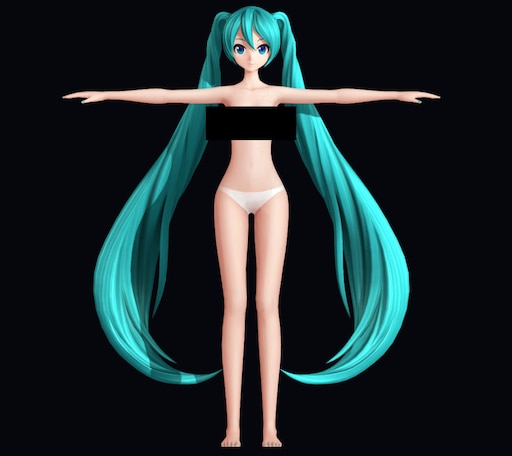 Miku Figure T-pose by diegoforfun on DeviantArt