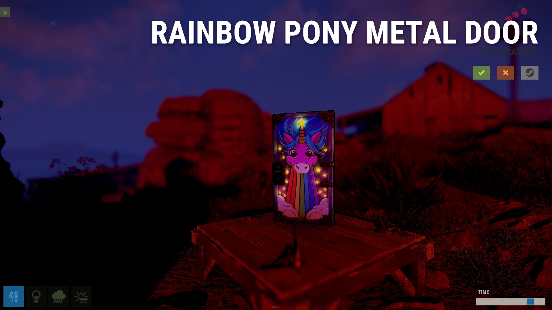 Rainbow Pony Metal Door thumbnail 4
