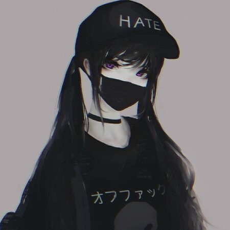 Black Edge Anime Girl