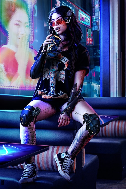 Cyberpunk girl fashion фото 13