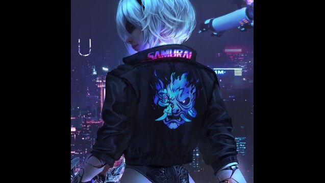Cyberpunk 2077 Girl Samurai Jacket Nier 2B HD 4K Wallpaper #8.2207