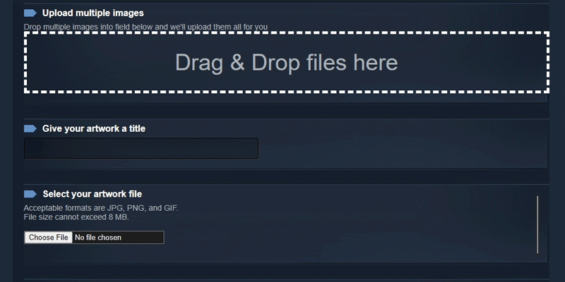 Steam Community Guide How To Upload Long Images For Showcases Featured Works