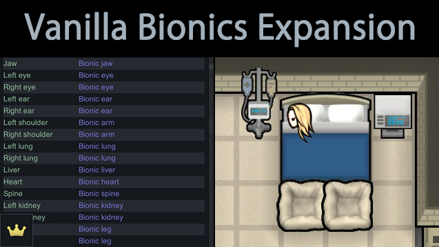 rimworld how to make bionic limbs