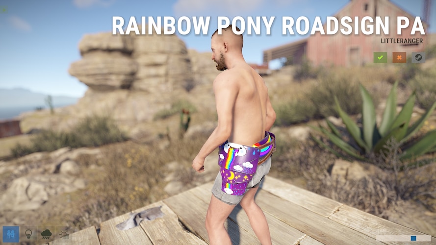 Rainbow Pony Roadsign Pants - image 2