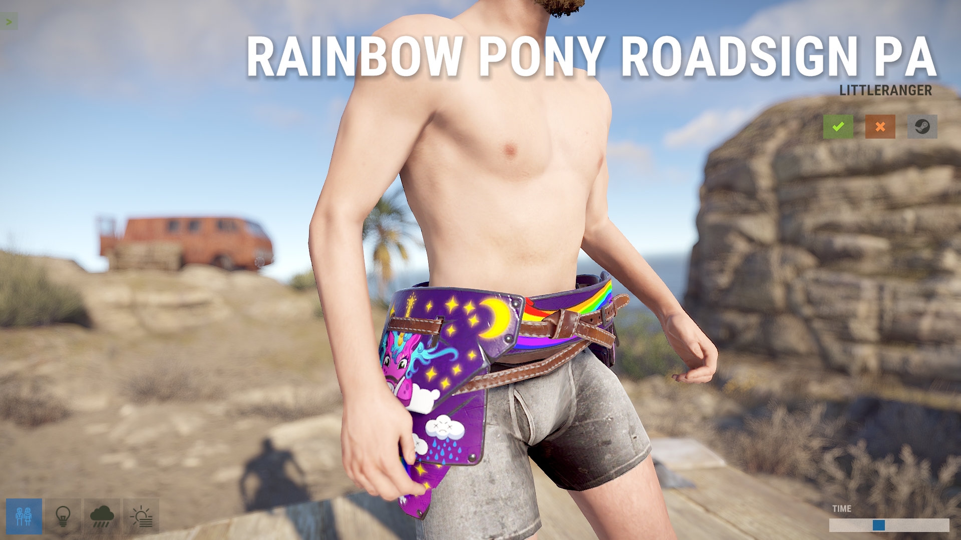 Rainbow Pony Roadsign Pants screenshot 1