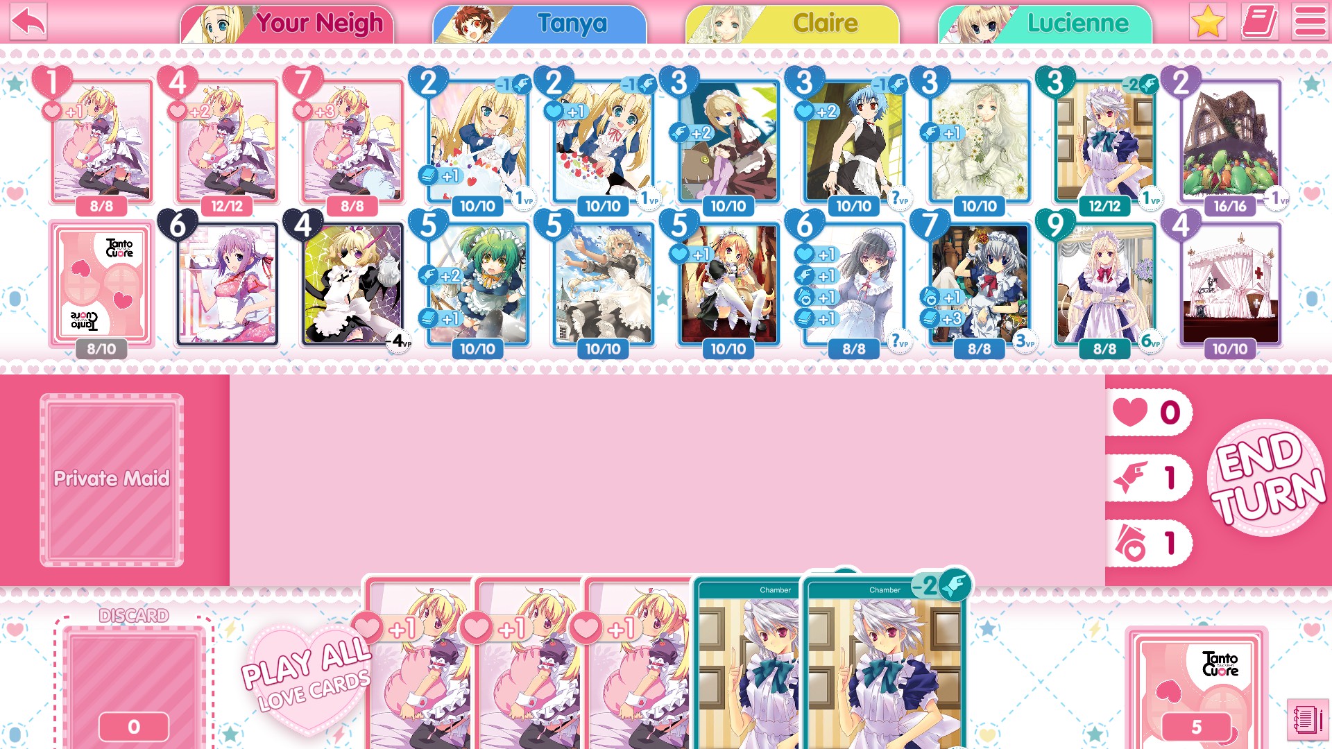 tanto cuore card sleeves Player's Choice - Tanto Cuore Standard Sleeves - Card Back (Std Size: 66x92  mm) main image 0
