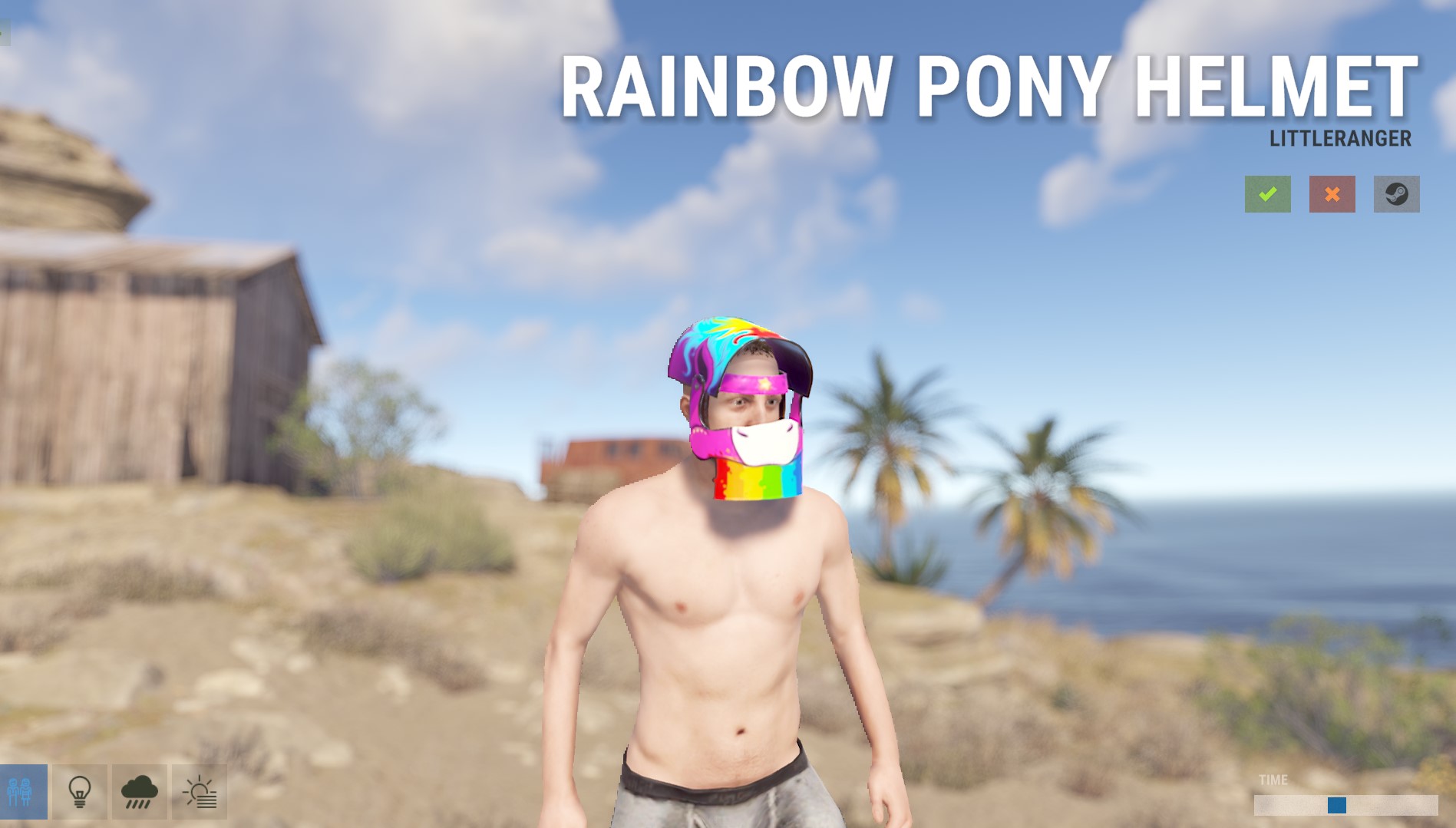 Rainbow Pony Helmet thumbnail 2