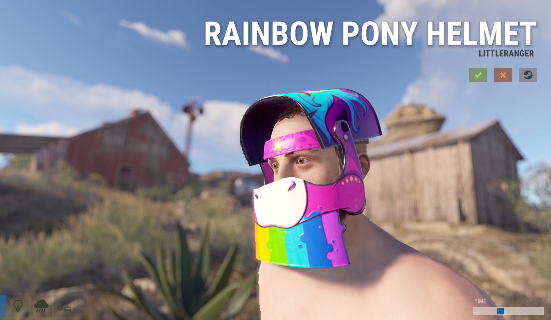 Rainbow Pony Helmet thumbnail 3