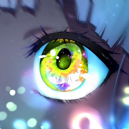 Anime Eye | Shift HUE, Animation, Particles, Rain | Customizable