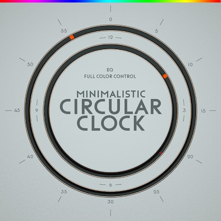 Minimalistic circular clock