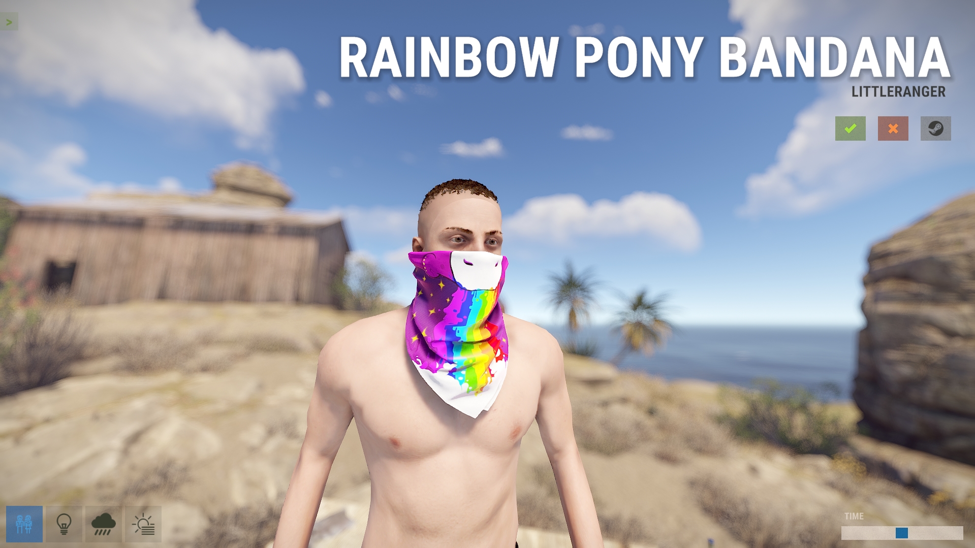 Rainbow Pony Bandana thumbnail 4