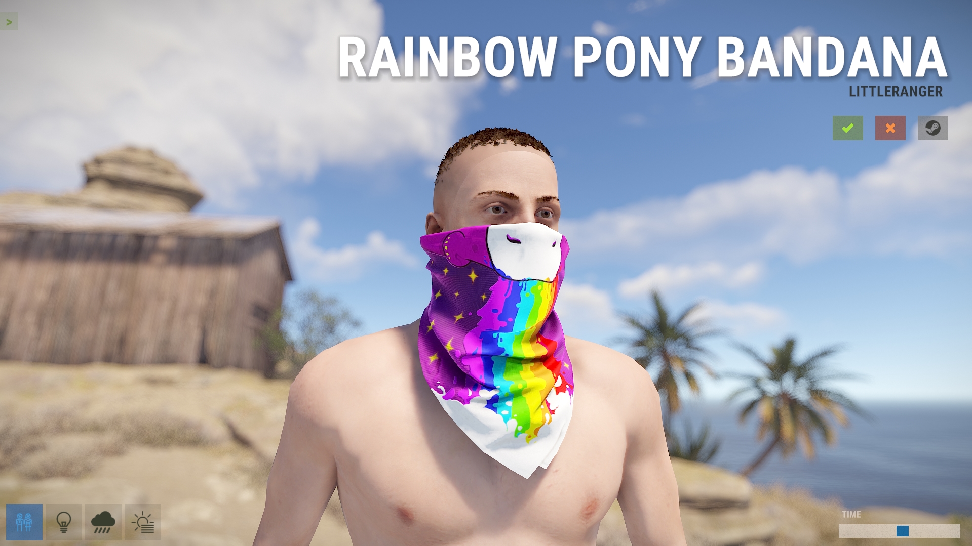 Rainbow Pony Bandana screenshot 1