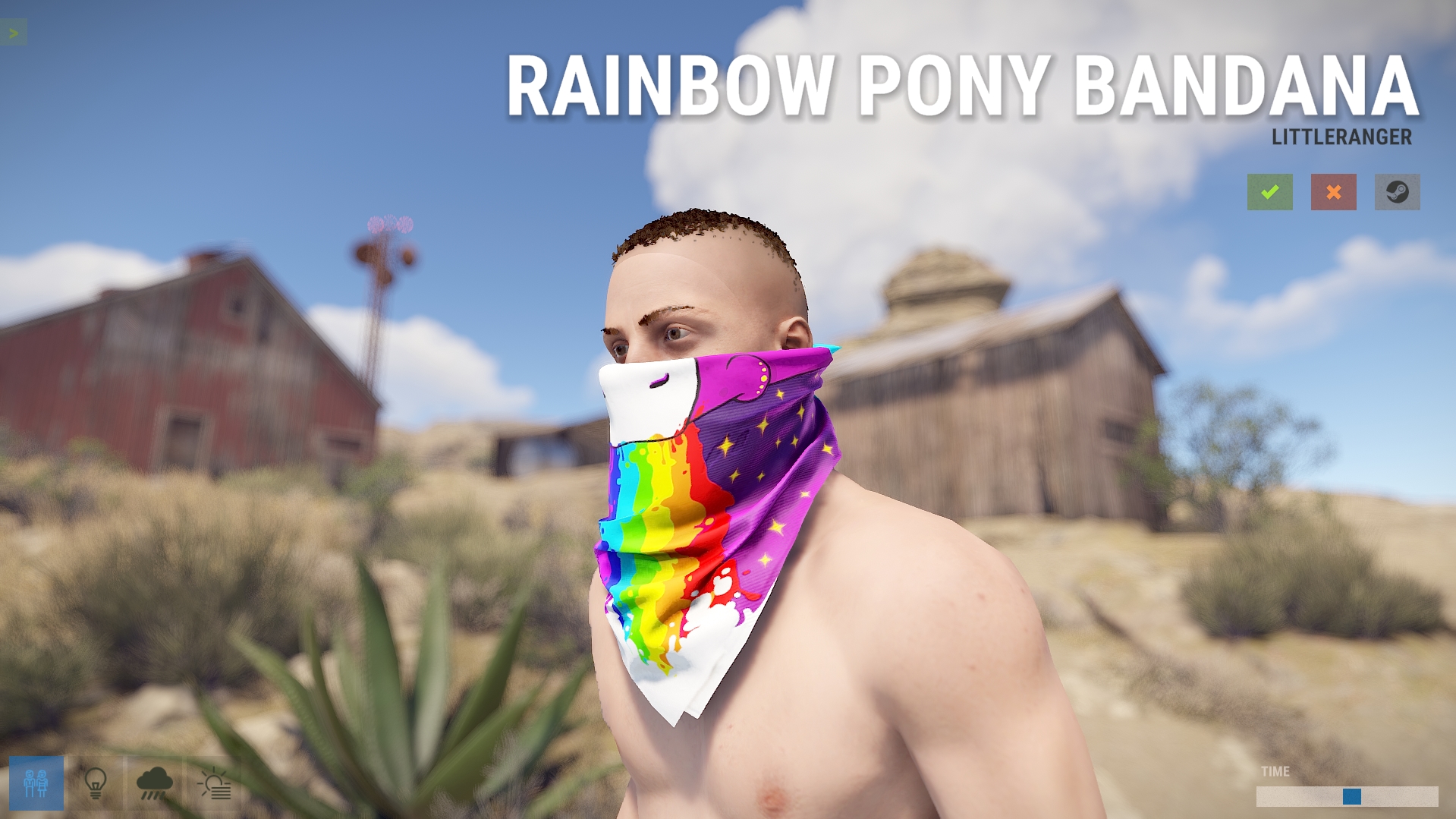 Rainbow Pony Bandana thumbnail 2
